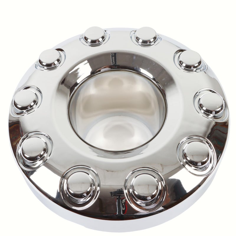 PPCovers Replacement for 05-17 F450 Super Duty DUALLY Chrome 10 Lug Front Wheel Center Hub Cap 1 Piece 5C3Z1130NA - Image 1